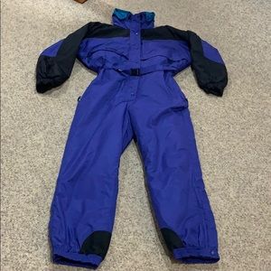 Columbia Purple and Black Ski Suit